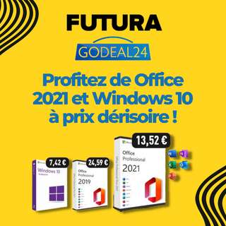 Derniers jours pour bénéficier de 62% de réduction sur Office 2021 et Windows 10 !