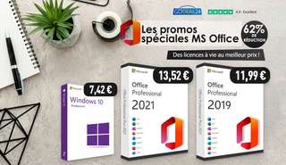 Soldes d’automne : derniers jours pour obtenir Microsoft Office à 13,52€ seulement et Windows 10 à 7.42 € !