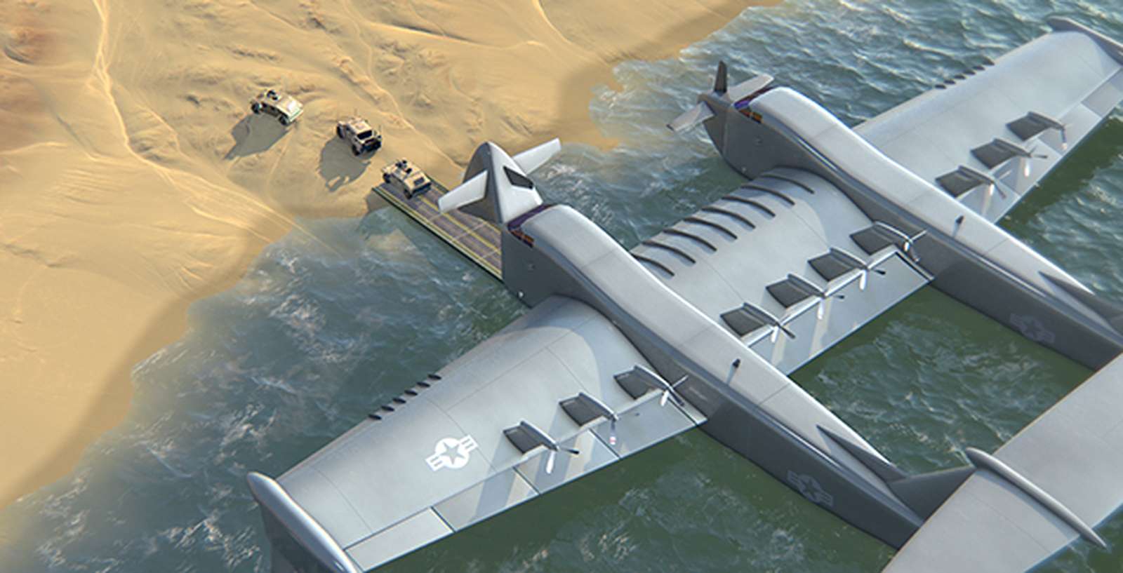 L’hydravion cargo géant à effet de sol de la Darpa se dessine